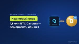 Эксперты разошлись из-за идеи заморозить биткоины Сатоши перед квантовой угрозой