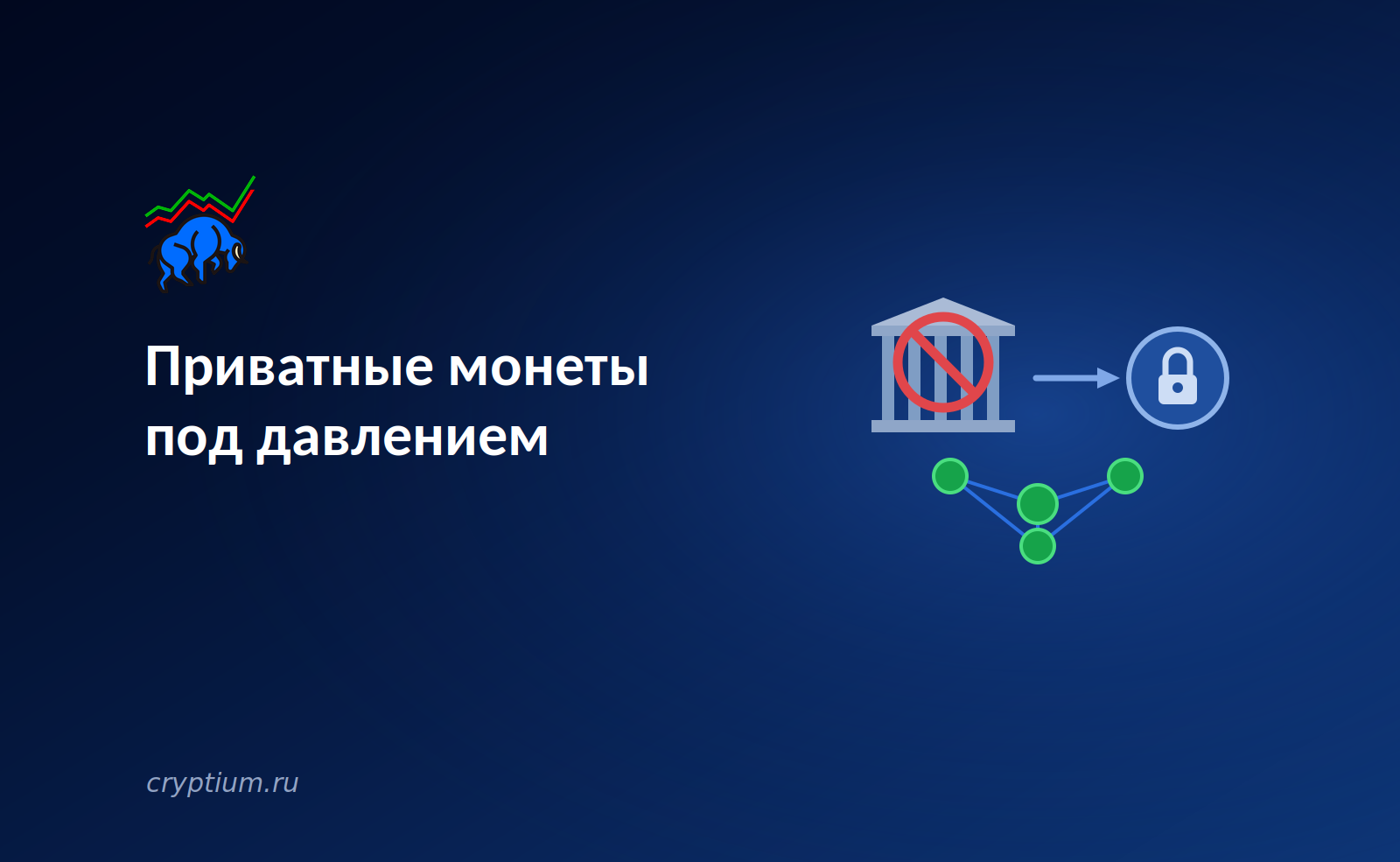 Приватные монеты под давлением: делистинги толкают Monero на децентрализованные площадки — обложка разбора Cryptium