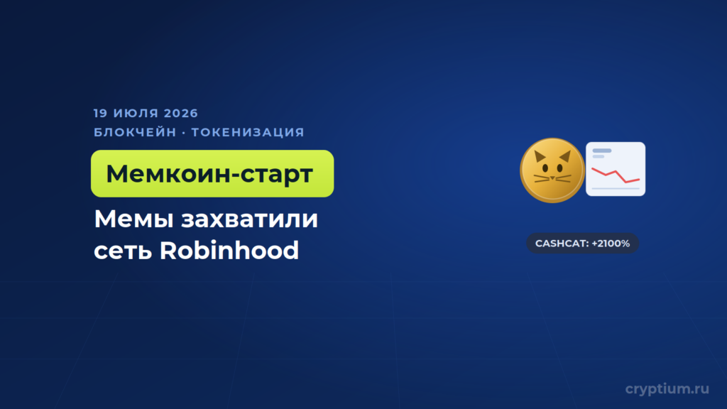 Robinhood строил блокчейн для акций, а торгуют на нём мемкоины