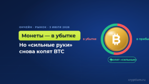 Впервые за цикл большая часть биткоина в убытке — но «сильные руки» копят