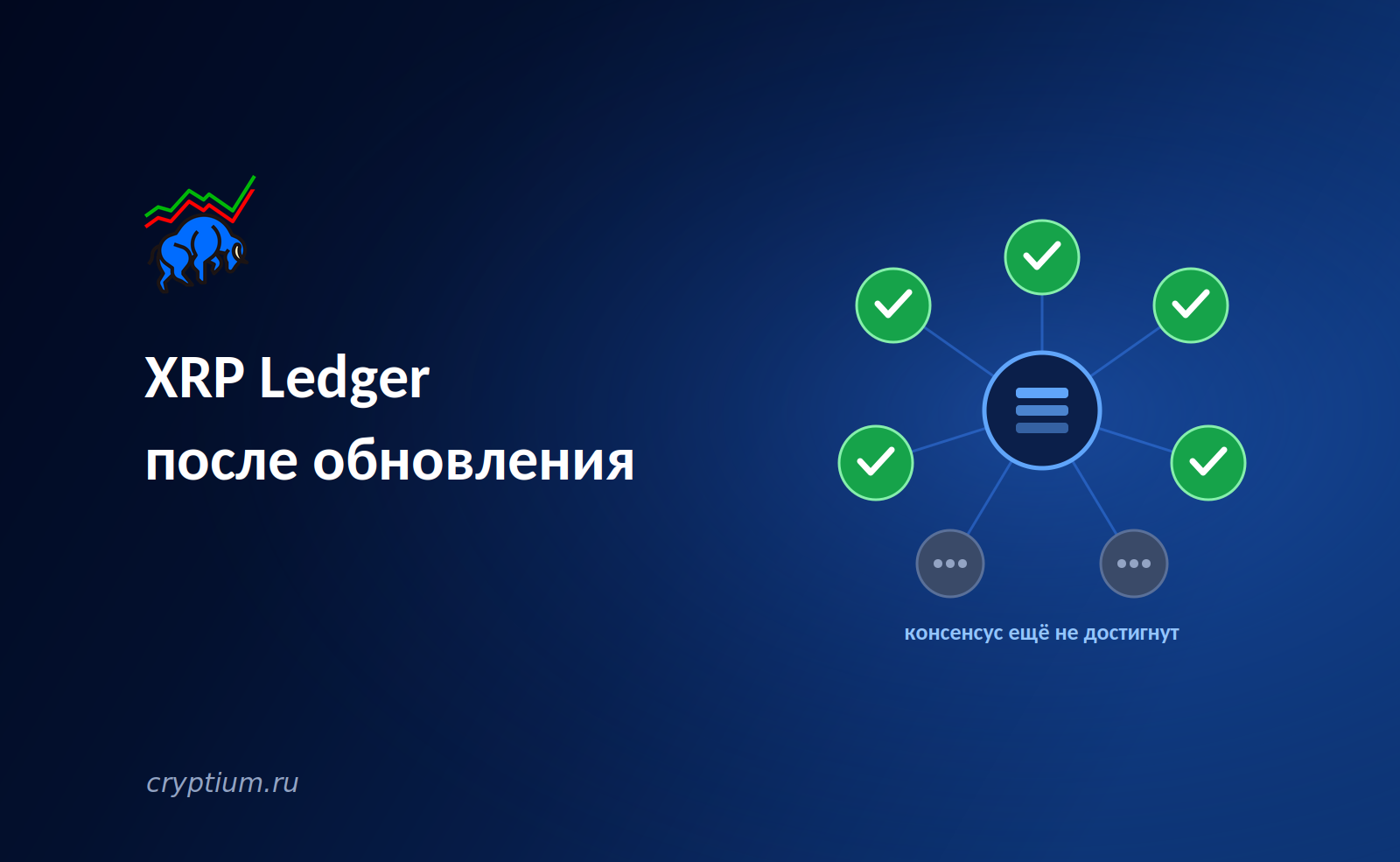 XRP Ledger после обновления: валидаторы выбирают новый протокол но консенсус не достигнут