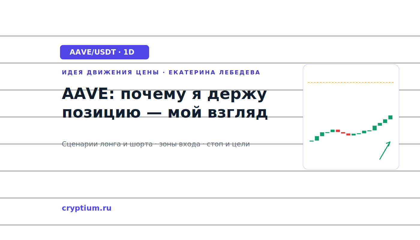 Баннер идеи AAVE/USDT — AAVE: почему я держу позицию — мой взгляд