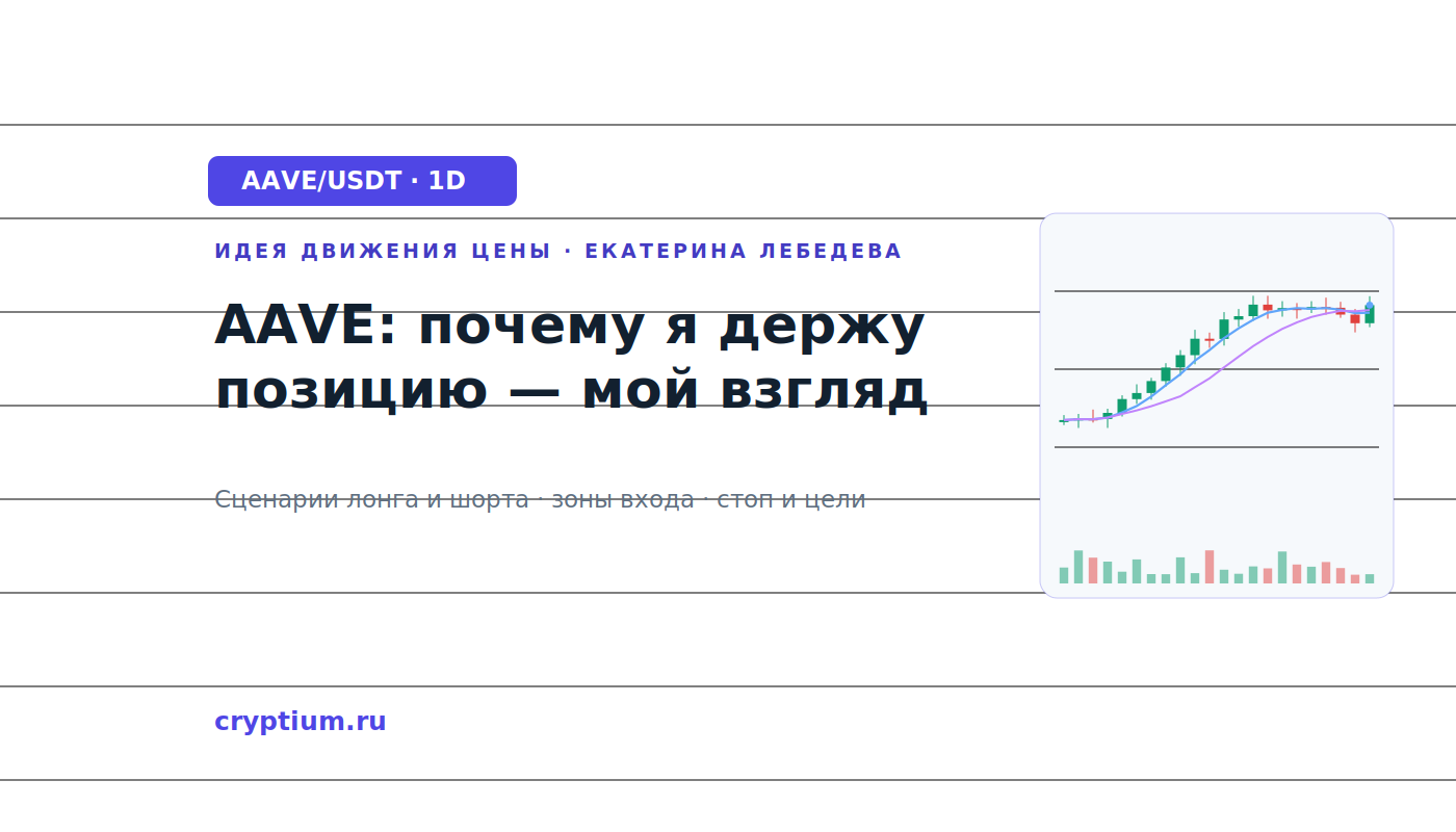 Баннер идеи AAVE/USDT — AAVE: почему я держу позицию — мой взгляд
