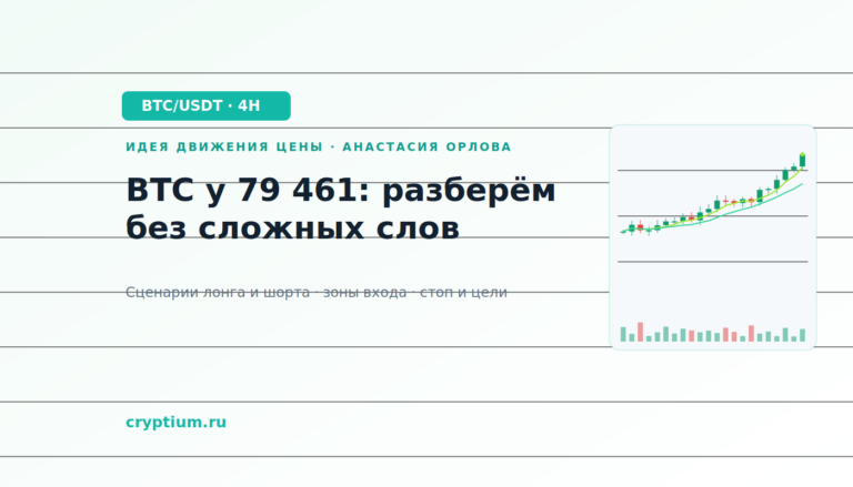 Баннер идеи BTC/USDT — BTC у 79 461: разберём без сложных слов