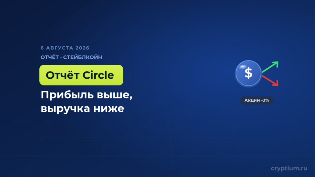 Circle отчиталась о прибыли выше прогноза, но недобор выручки уронил акции