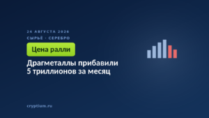 Драгметаллы прибавили 5 триллионов за месяц