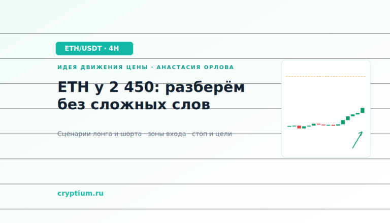 Баннер идеи ETH/USDT — ETH у 2 450: разберём без сложных слов