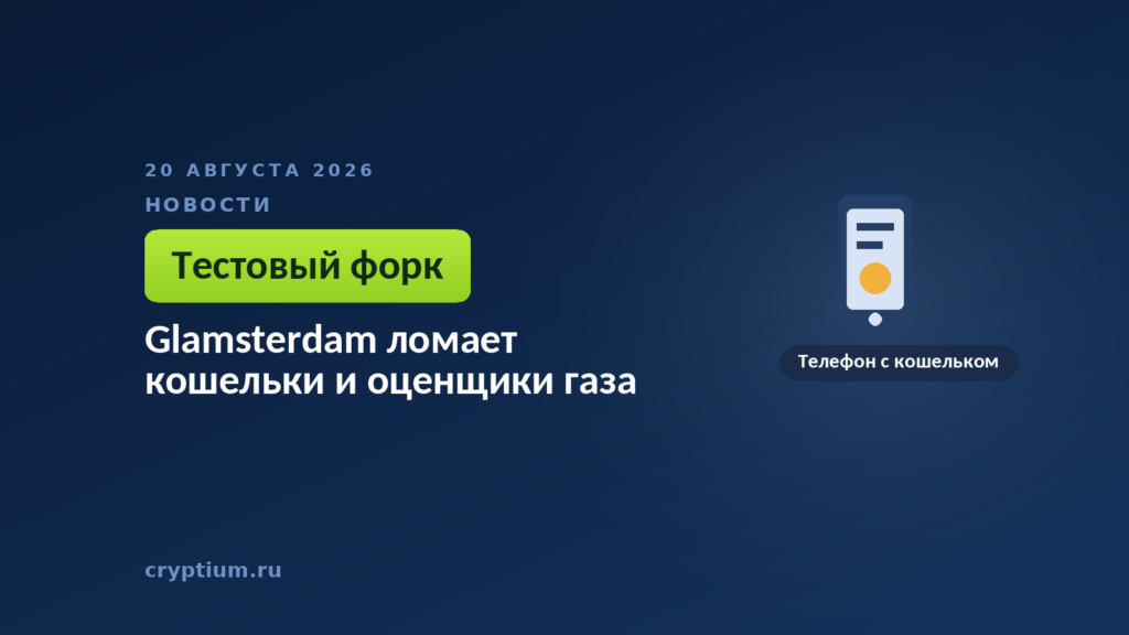 Тёмно-синяя обложка Cryptium с телефоном — к материалу об инструментах, которые придётся обновить перед выходом апгрейда