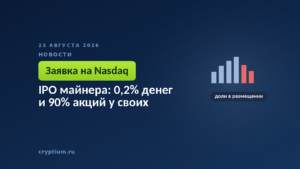 Столбчатая диаграмма с красными столбцами — распределение долей между инсайдерами и публикой