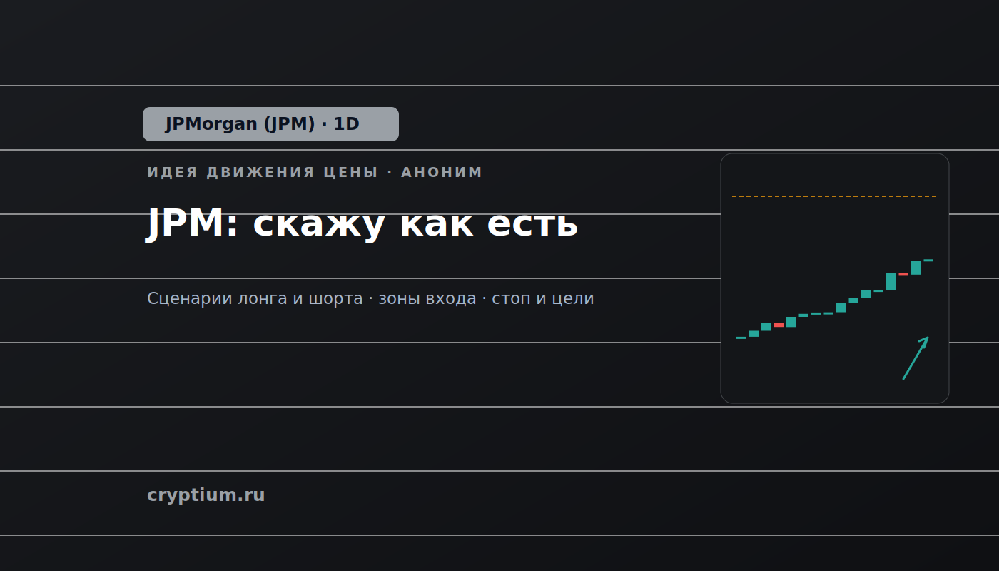 Баннер идеи JPMorgan (JPM) — JPM: скажу как есть