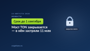 Закрытый навесной замок — прекращение работы моста и заблокированные в нём активы