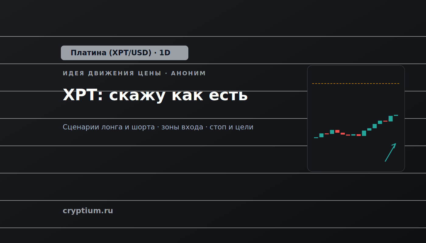 Баннер идеи Платина (XPT/USD) — XPT: скажу как есть