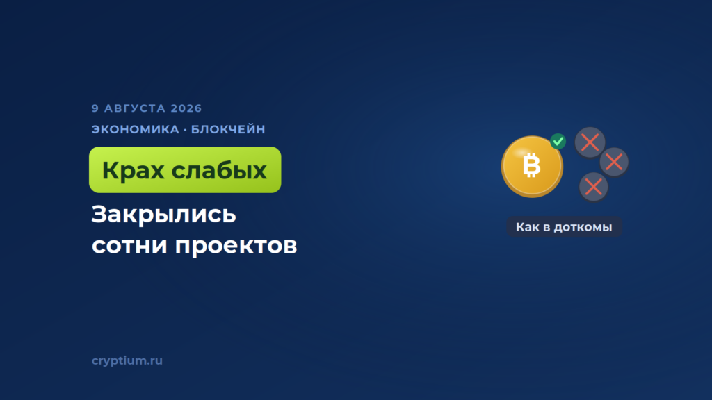 За первое полугодие 2026 года закрылось больше сотни крипто-проектов