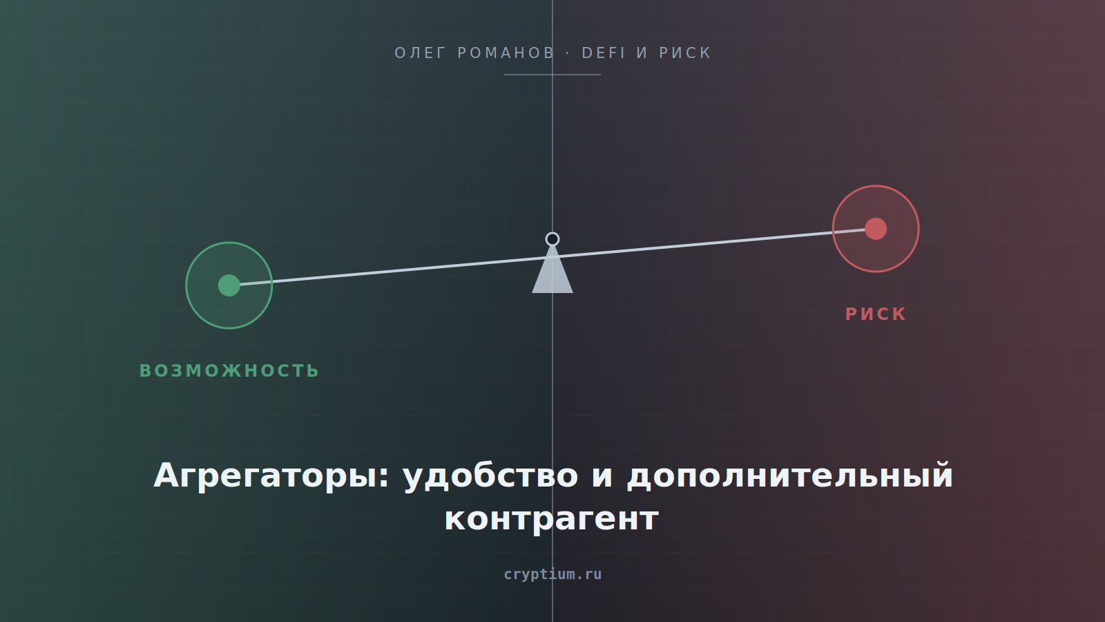 Весы возможности и риска на стальном фоне — обложка статьи об агрегаторах обменов