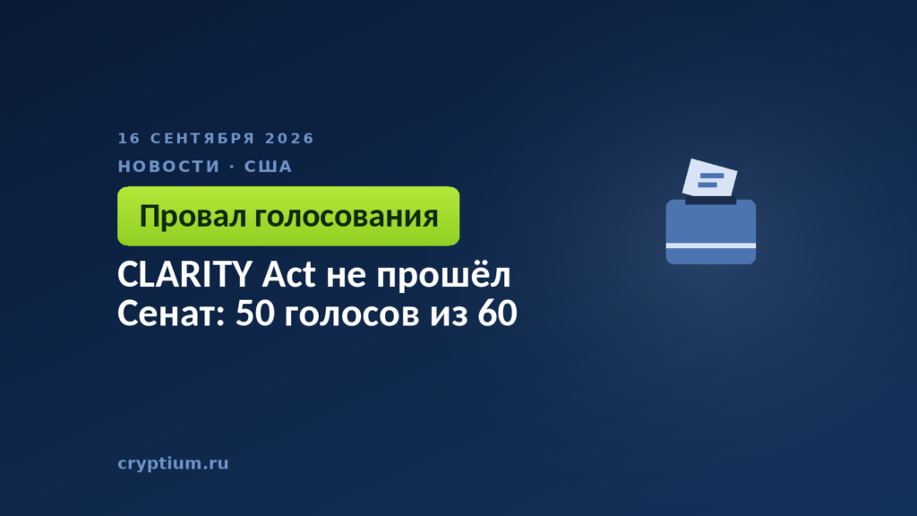 Урна для голосования с монетой — итог процедурного голосования в Сенате США