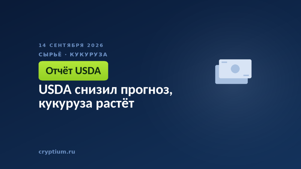 USDA снизил прогноз, кукуруза растёт