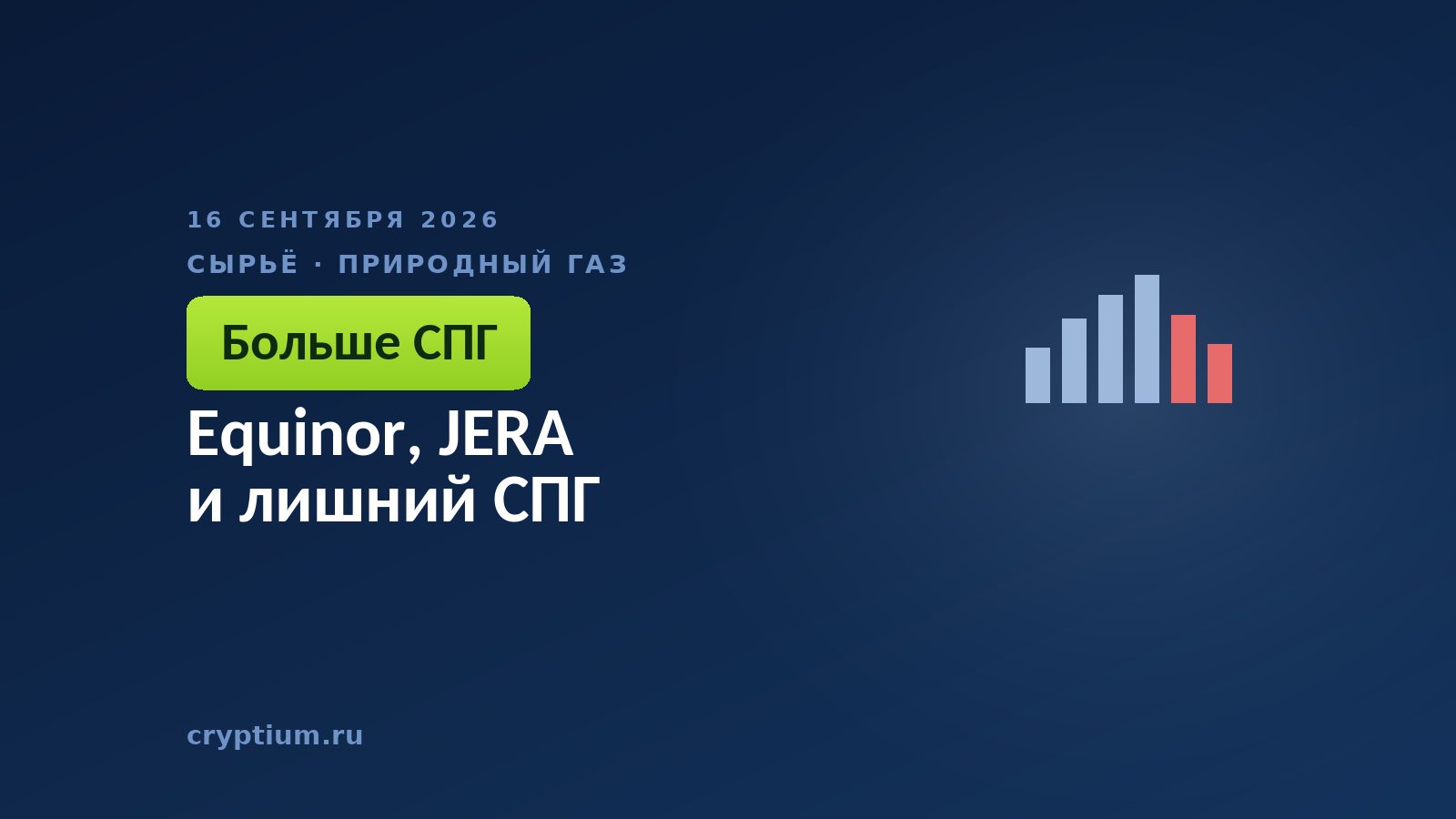 Equinor, JERA и лишний СПГ
