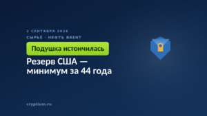 Резерв США — минимум за 44 года