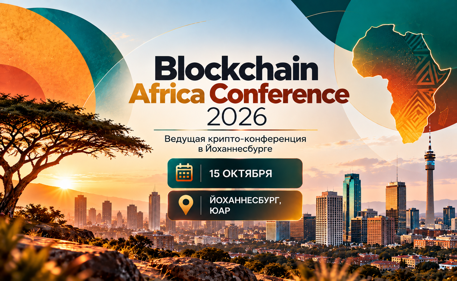 Blockchain Africa Conference 2026: 15 октября — ведущая крипто-конференция в Йоханнесбурге
