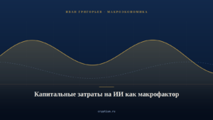 Обложка материала о капитальных затратах на ИИ как макрофакторе
