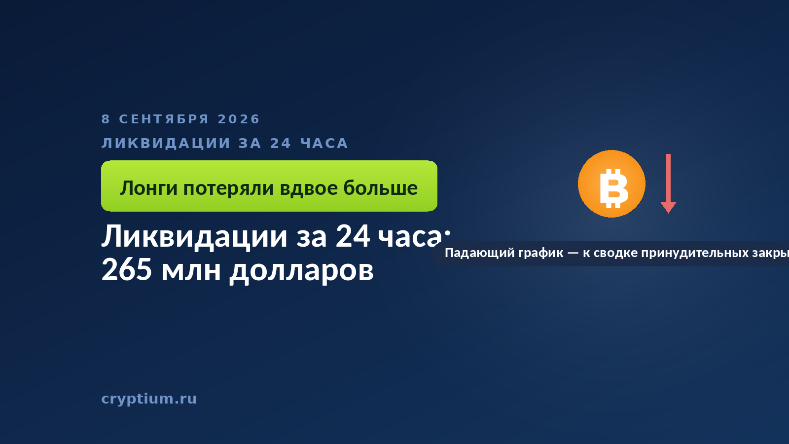 Падающий график на тёмном фоне — к сводке принудительных закрытий позиций
