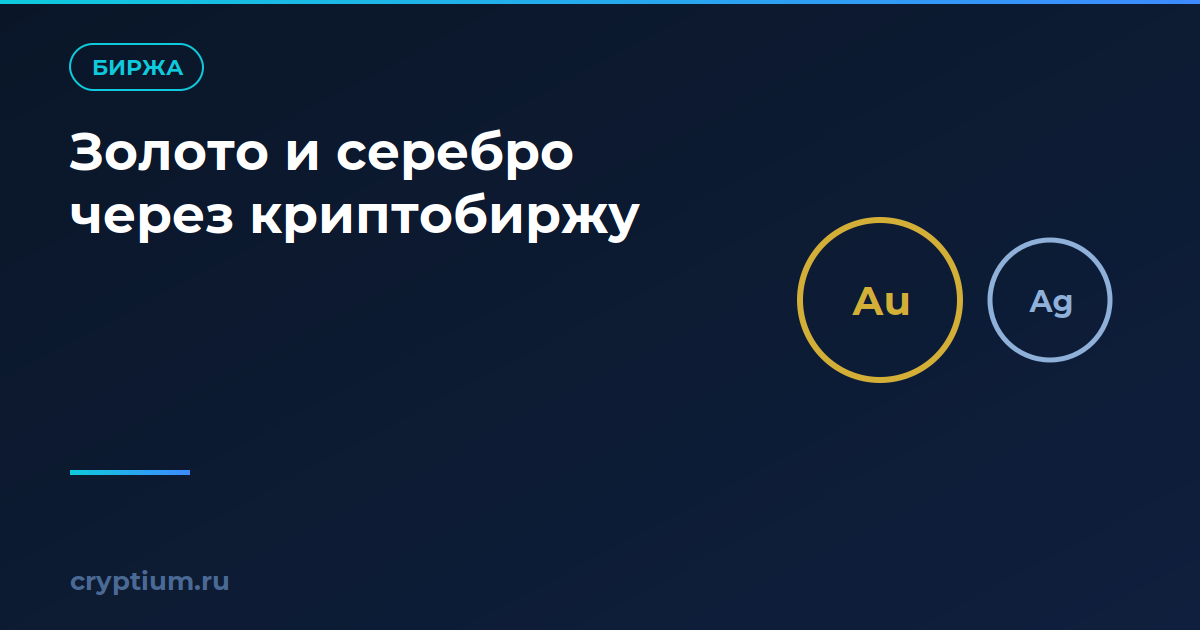 Как открыть позицию по золоту и серебру через криптобиржу