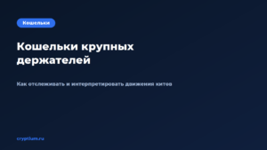 Обложка материала «Как отслеживать кошельки крупных держателей и интерпретировать их движения»