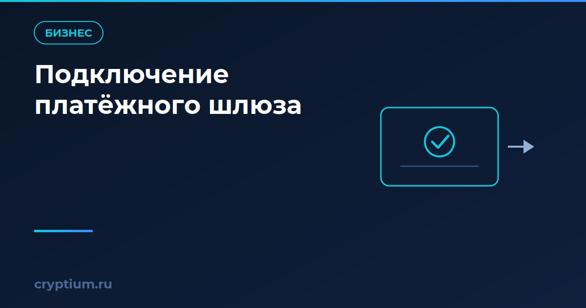 Как подключить платёжный шлюз