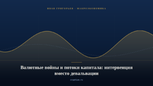 Обложка материала о валютных войнах и потоках капитала