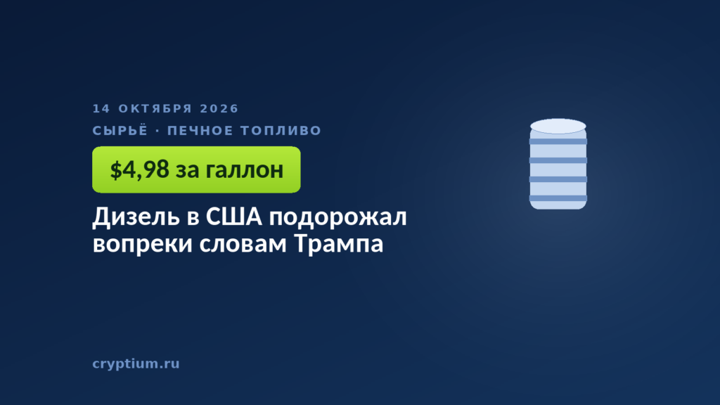 Дизель в США подорожал вопреки словам Трампа
