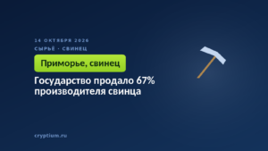 Государство продало 67% производителя свинца