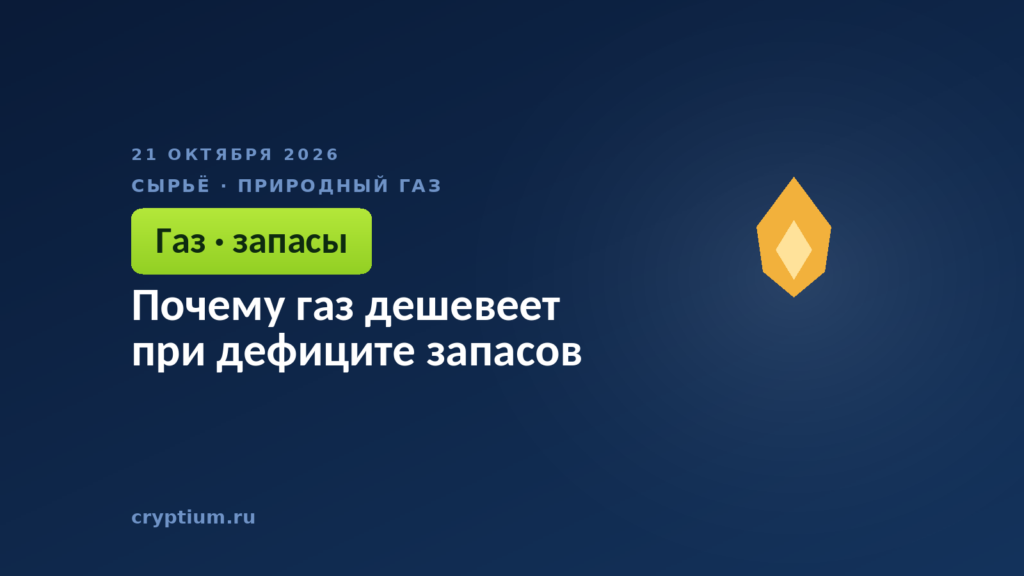 Почему газ дешевеет при дефиците запасов