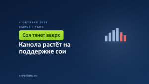 Канола растёт на поддержке сои
