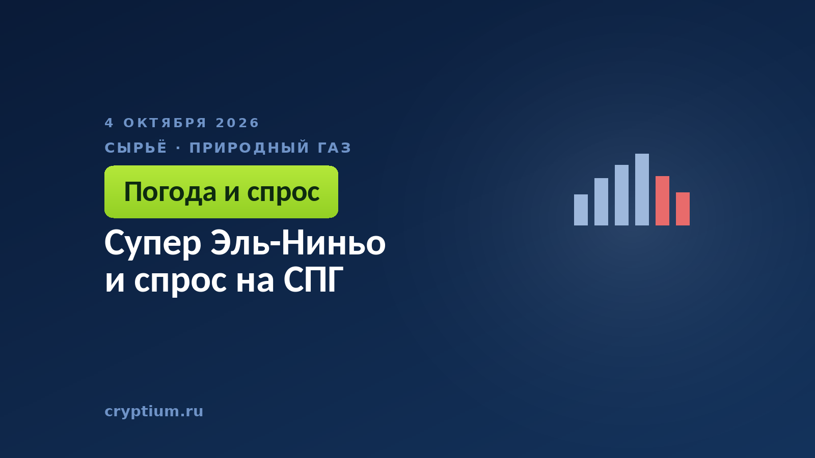 Супер Эль-Ниньо и спрос на СПГ