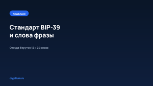 Стандарт BIP-39: откуда берутся 24 слова восстановления — обложка материала Cryptium