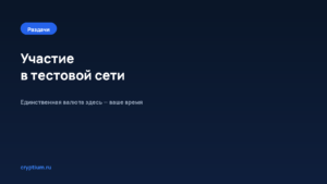 Как участвовать в тестовой сети проекта — обложка материала Cryptium